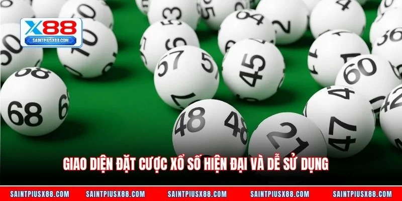 Giao diện đặt cược xổ số hiện đại và dễ sử dụng